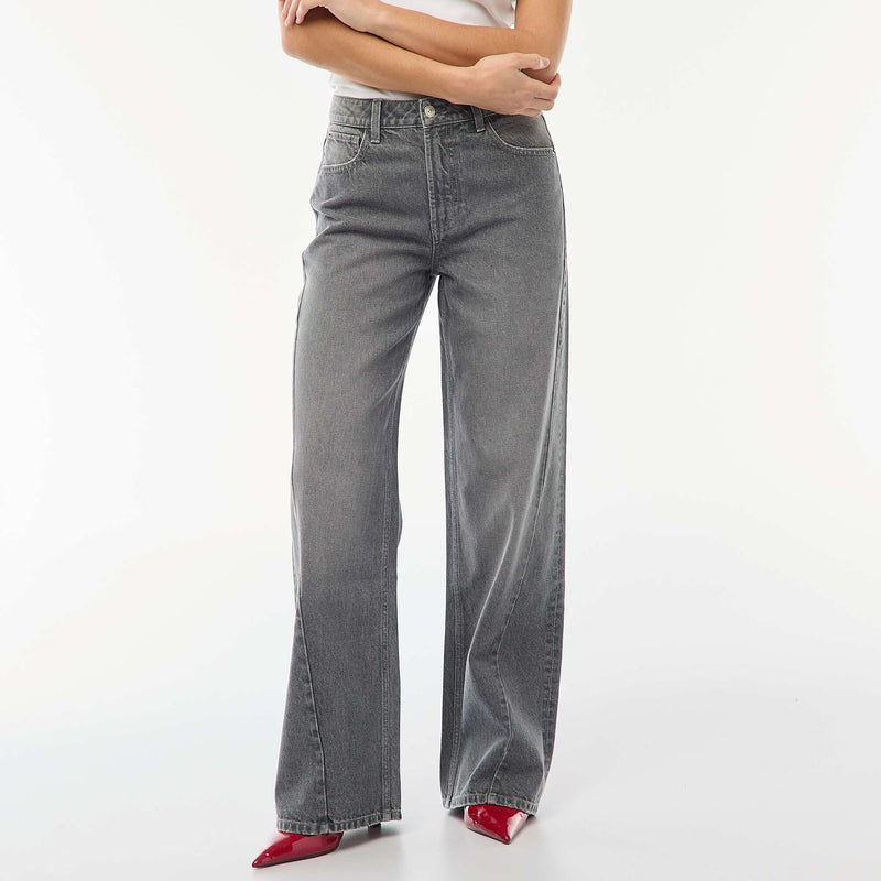 Jean taille haute coupe large / wide leg