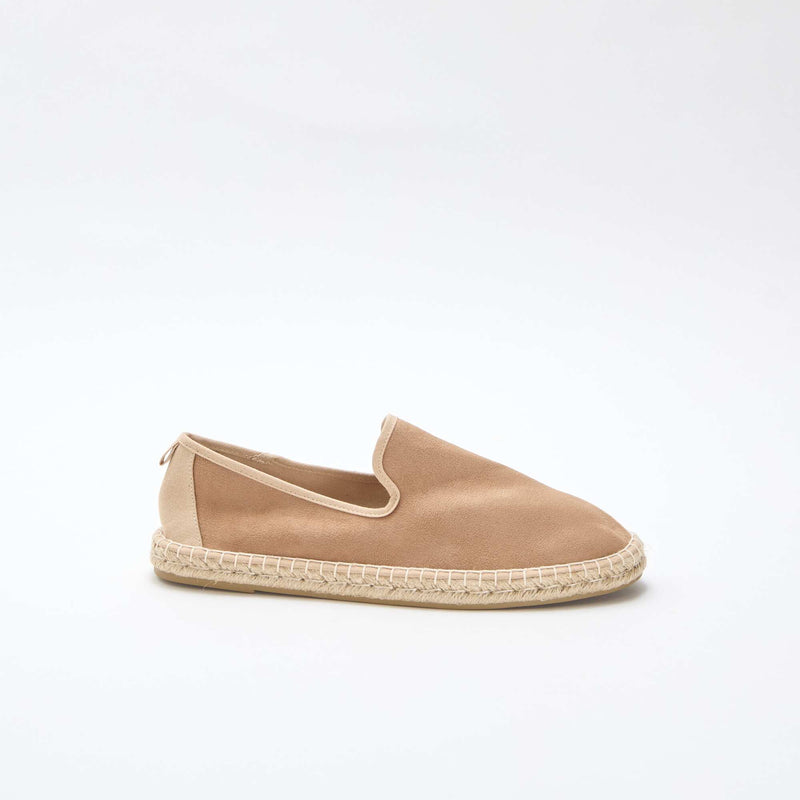 Espadrille en suédine à semelle plate