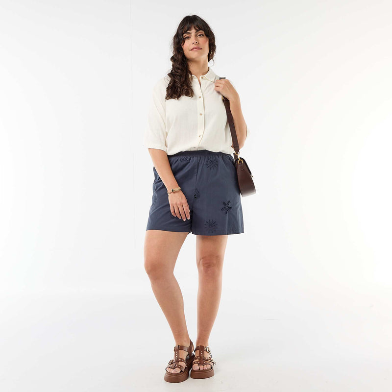 Chemise à manches courtes boutonnée