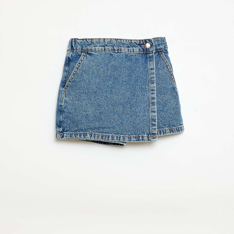 Jupe short en jean