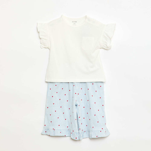 Ensemble t-shirt + pantalon - 2 poches