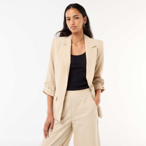 Veste blazer coupe longue