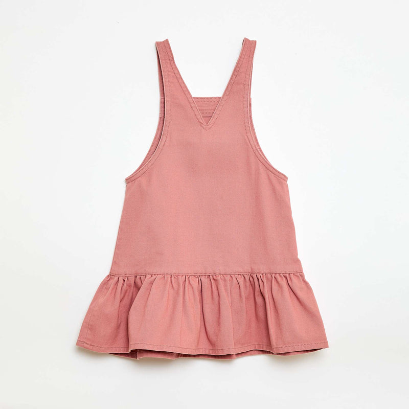 Robe salopette courte en jean
