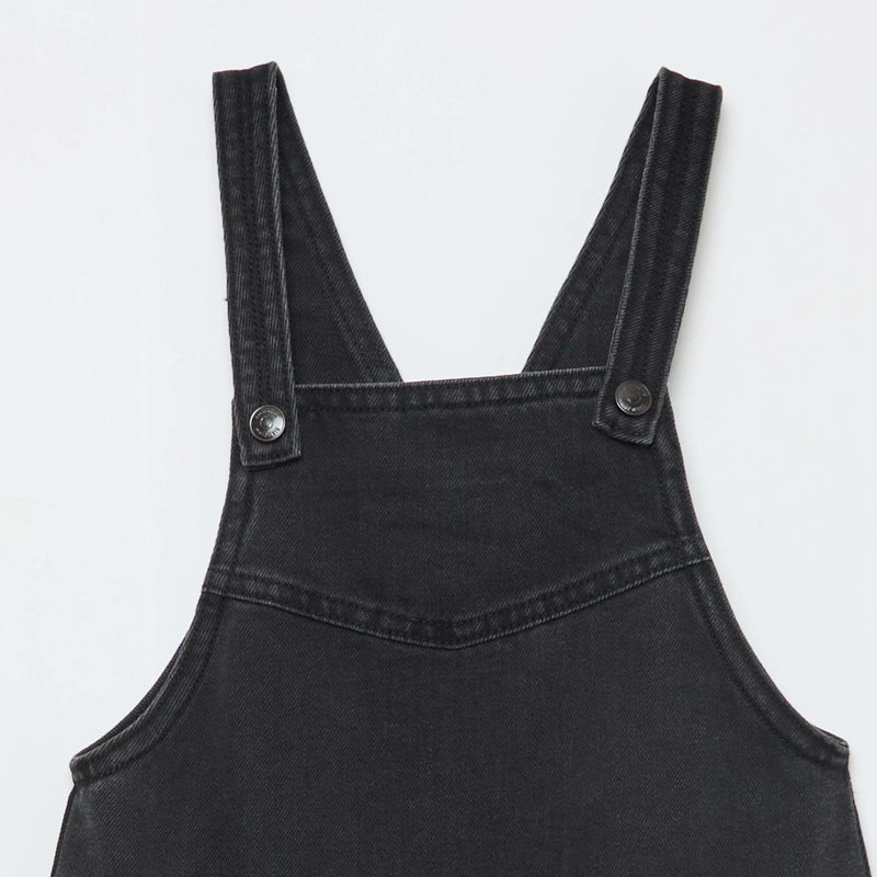 Robe salopette courte en jean