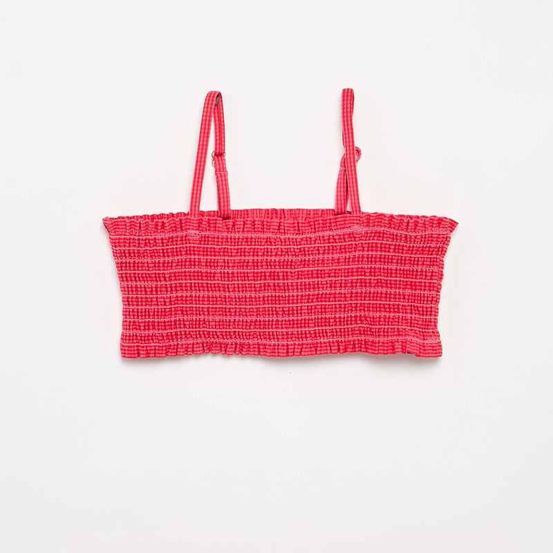 Maillot de bain à motif + volants - 2 pièces