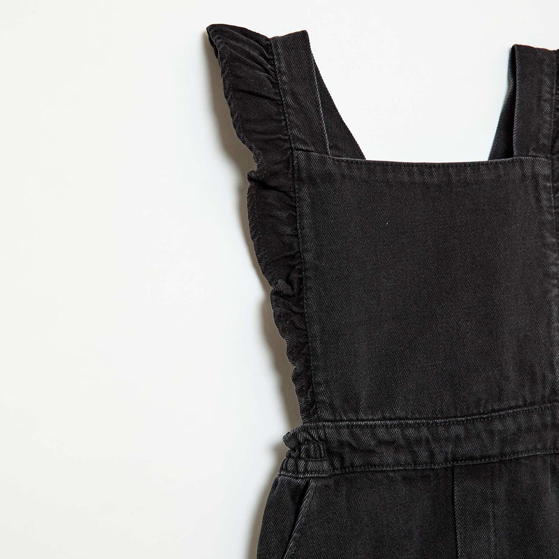 Salopette en jean avec volants