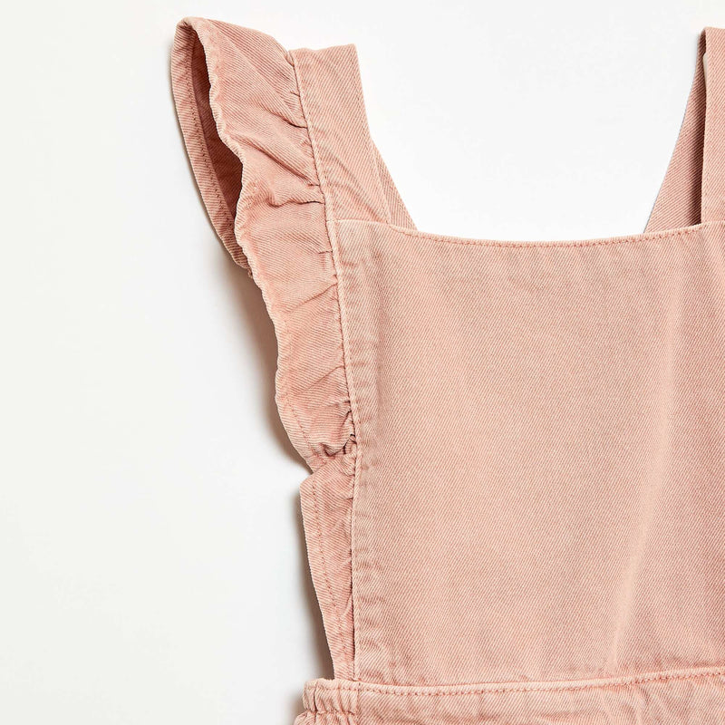 Salopette en jean avec volants