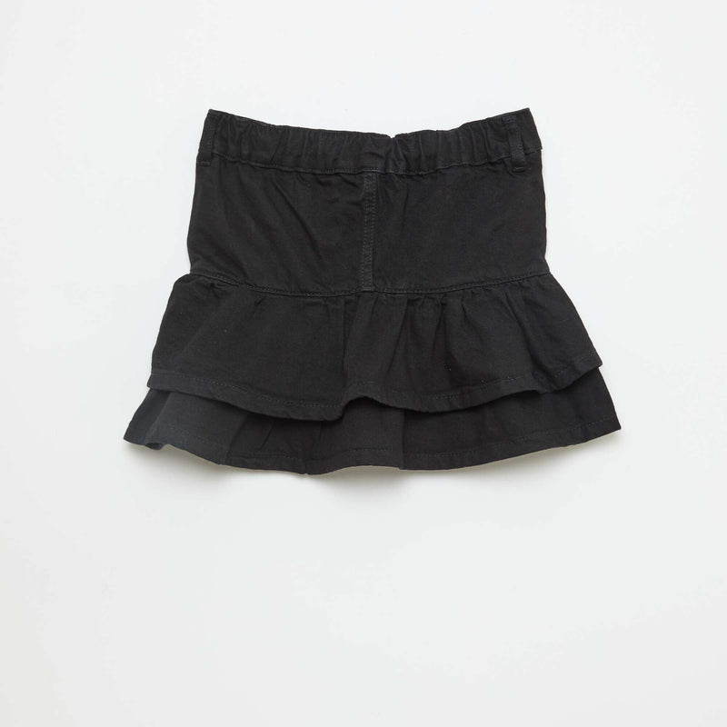 Jupe en denim avec volants