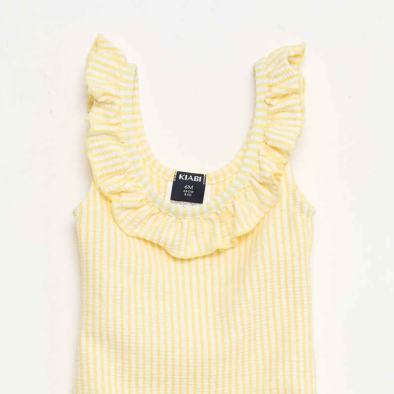 Maillot de bain 1 pièce avec volants