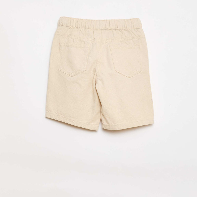 Short en jean élastiqué