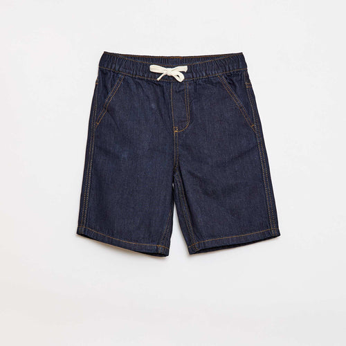 Short en jean élastiqué