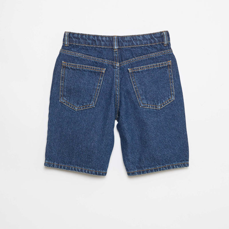 Bermuda denim slim fit stretch en coton