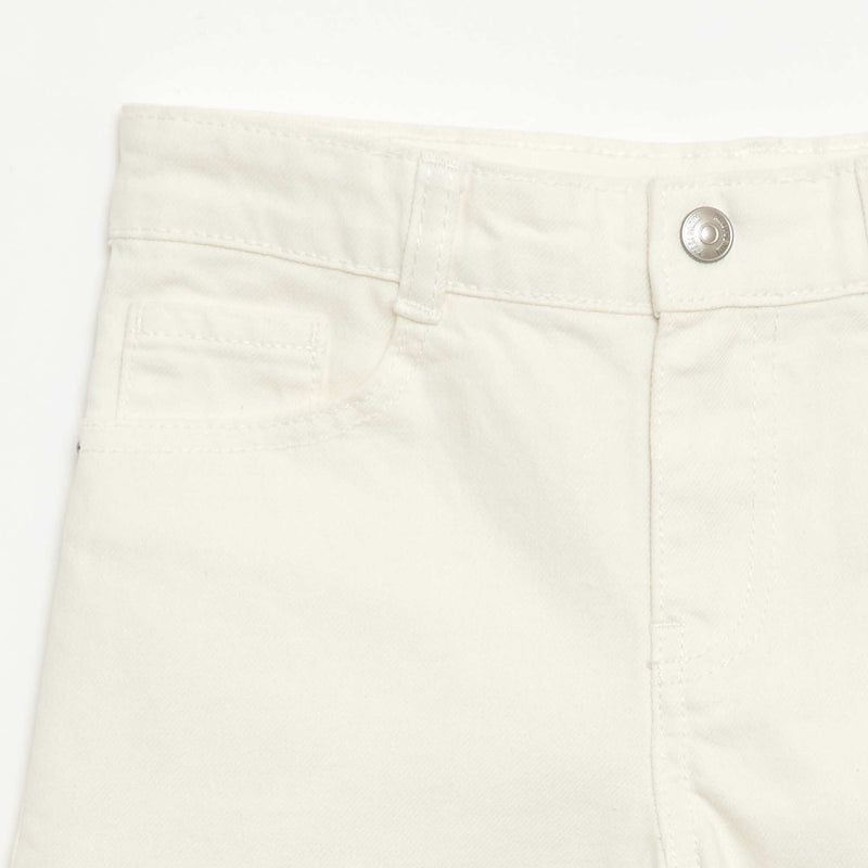 Bermuda denim slim fit stretch en coton