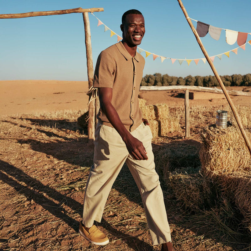 Pantalon avec ceinture élastiquée