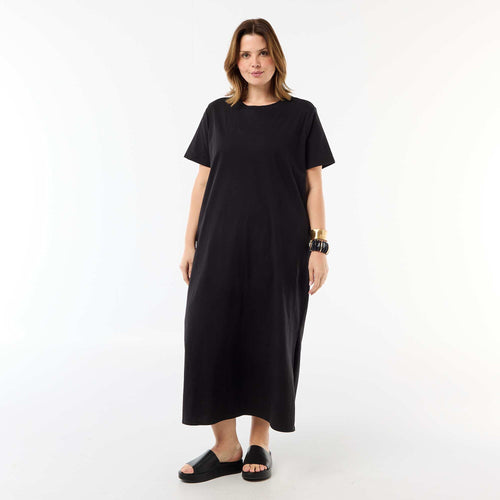 Robe t-shirt longue unie