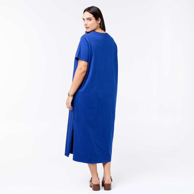 Robe t-shirt longue unie