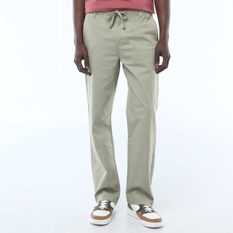 Pantalon regular en twill