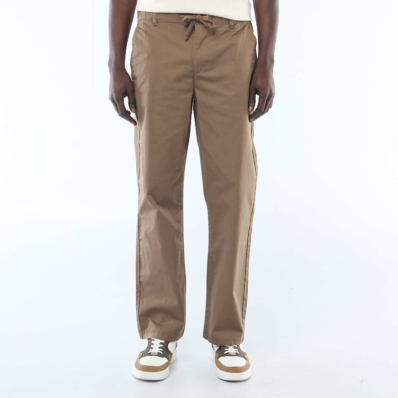 Pantalon regular en twill