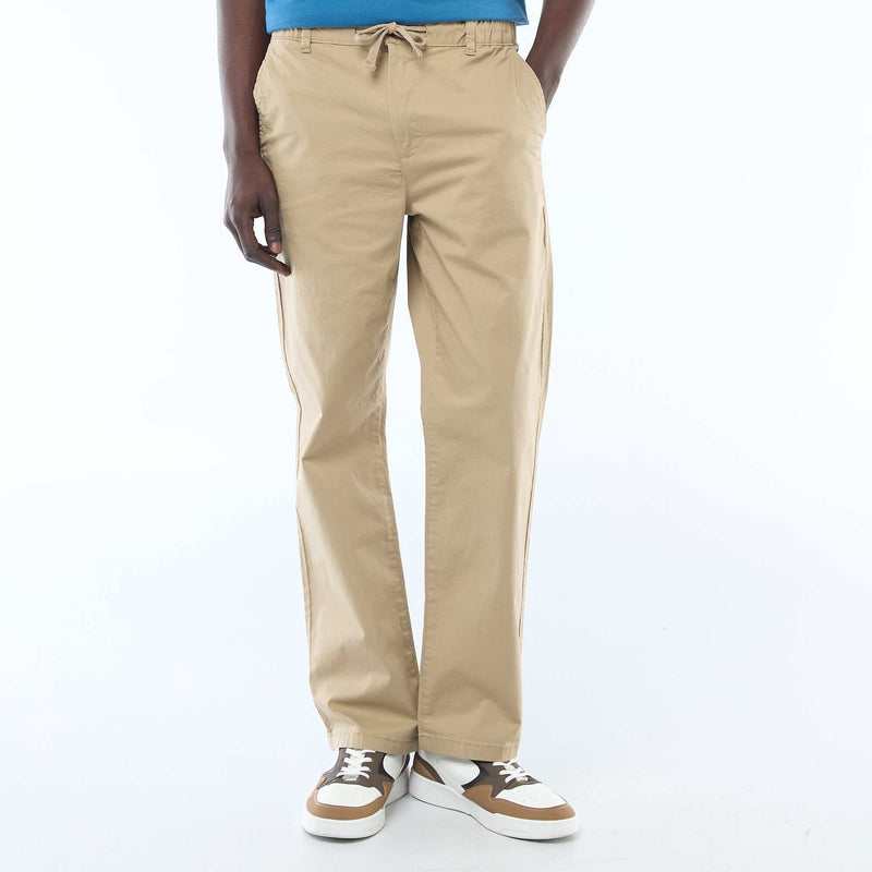Pantalon regular en twill