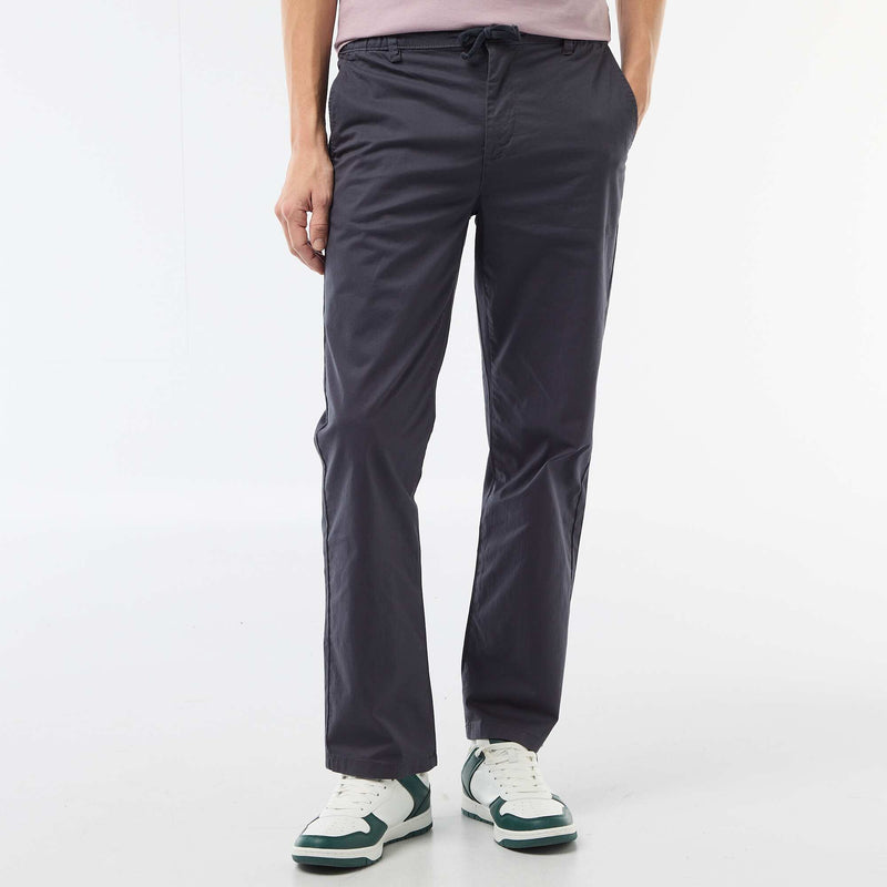 Pantalon regular en twill