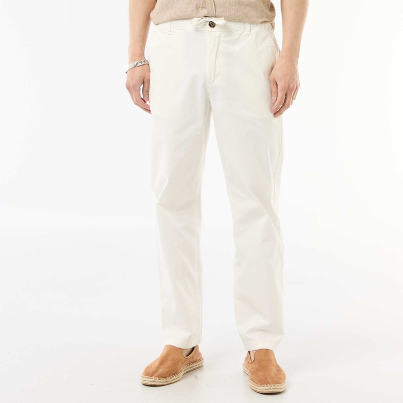 Pantalon regular en twill