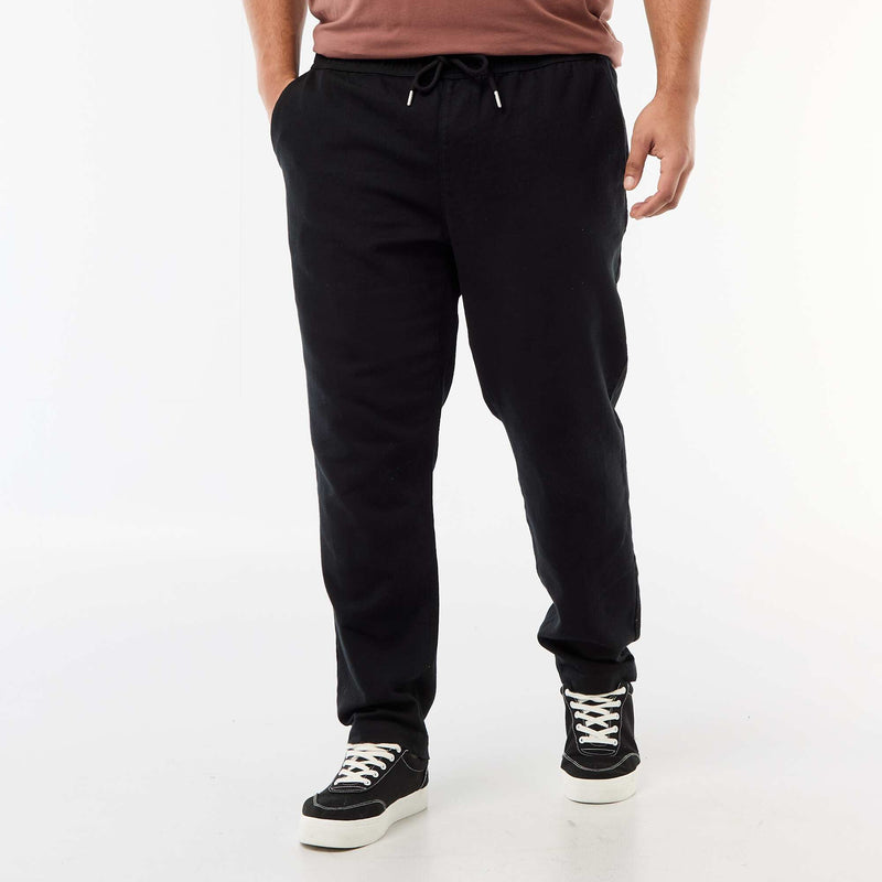 Pantalon coupe droite esprit jogpant