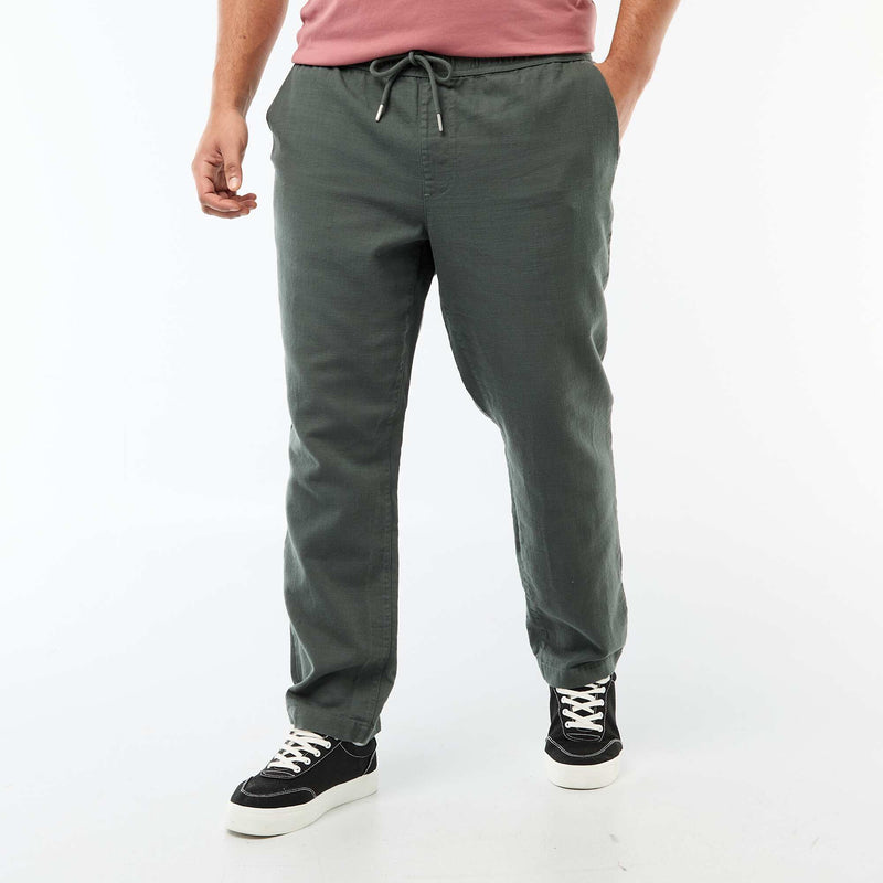 Pantalon coupe droite esprit jogpant