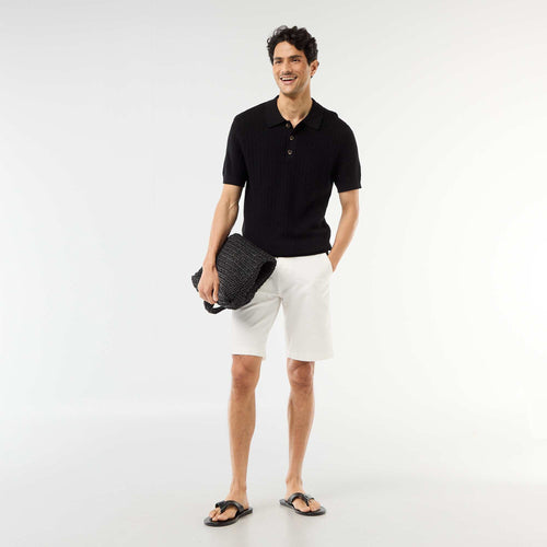 Bermuda chino uni en twill