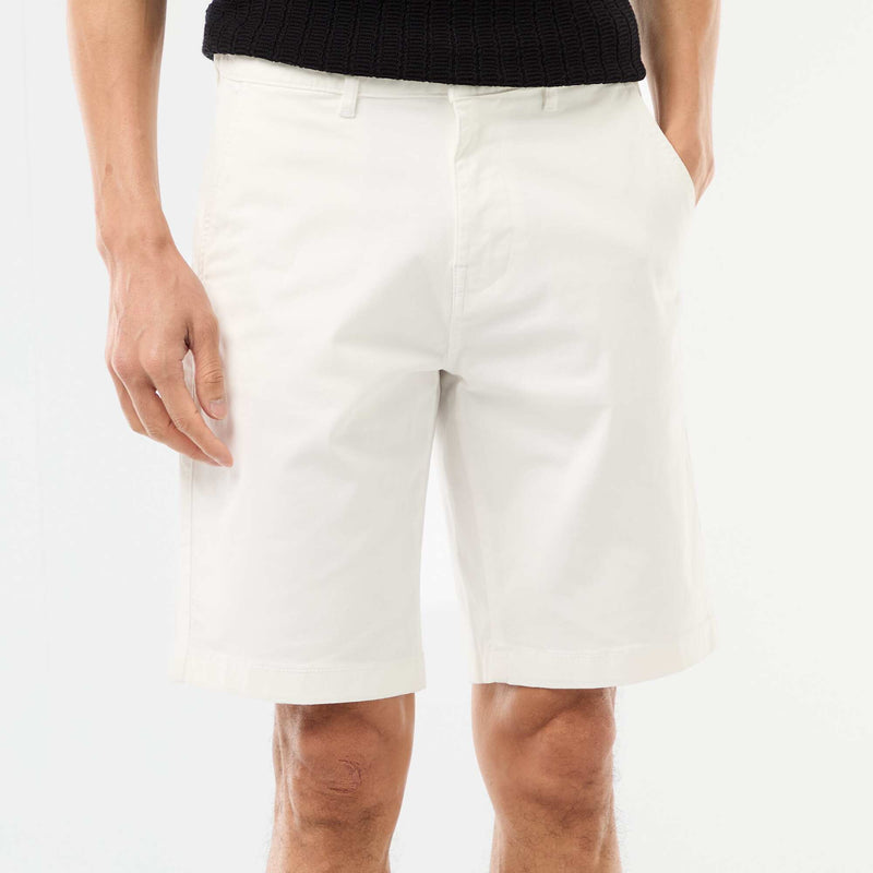 Bermuda chino uni en twill