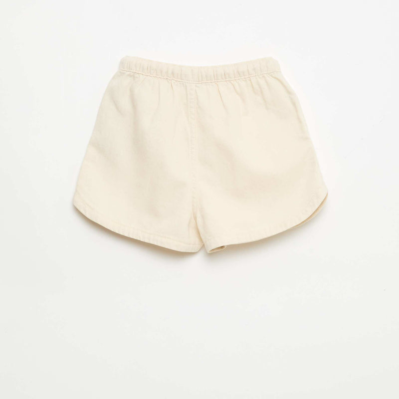 Short en twill uni