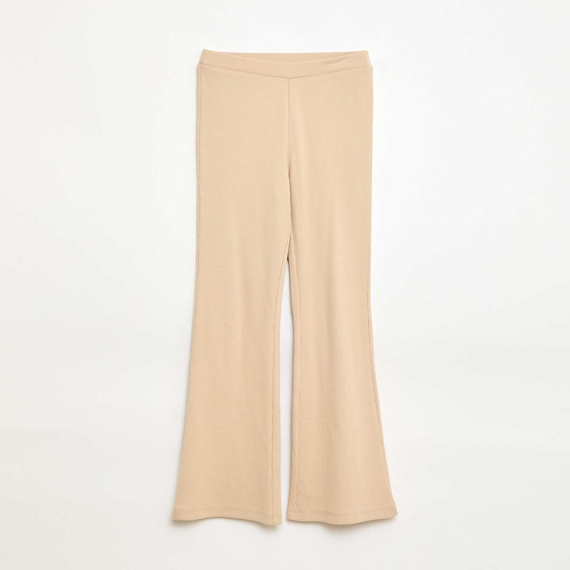 Legging flare côtelé
