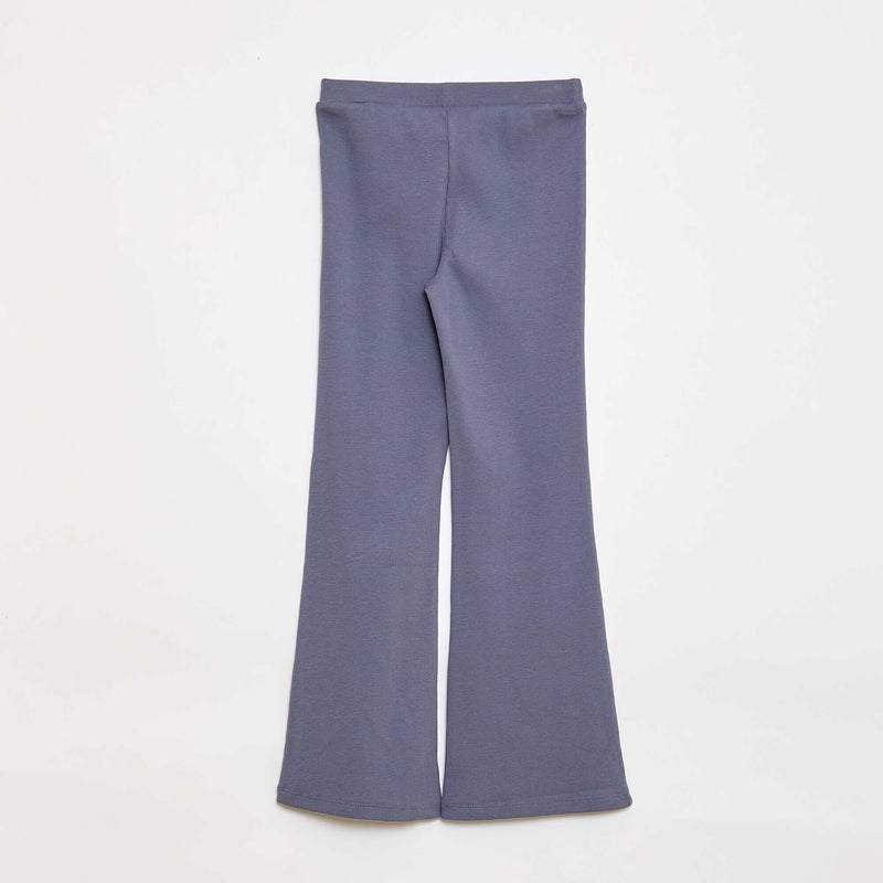 Legging flare côtelé