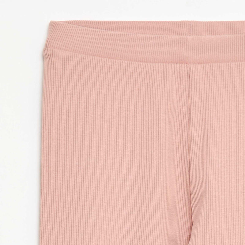 Legging maillé en coton uni