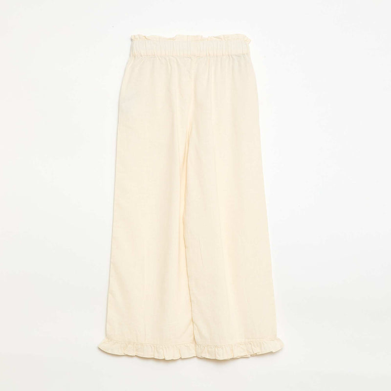Pantalon en lin mélangé
