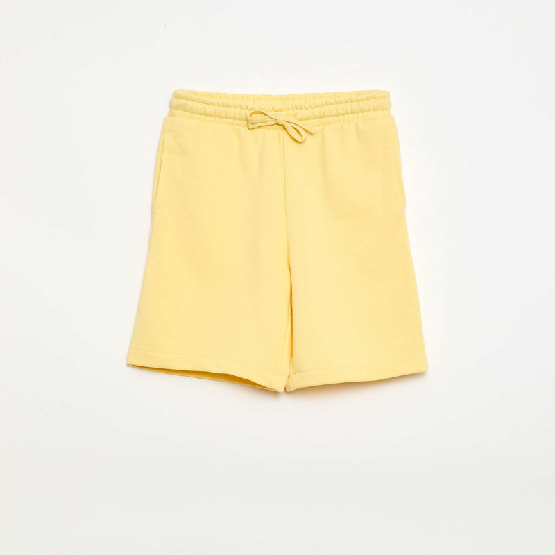 Lot de 2 shorts en coton uni