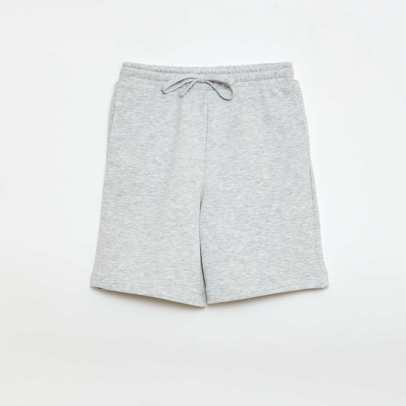 Lot de 2 shorts en coton uni