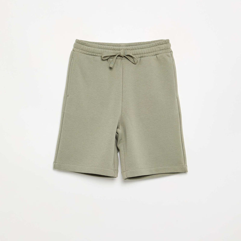 Lot de 2 shorts en coton uni