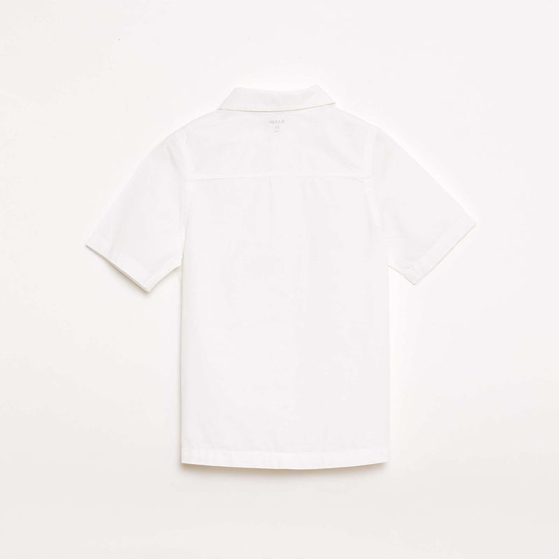 Chemise unie à manches courtes