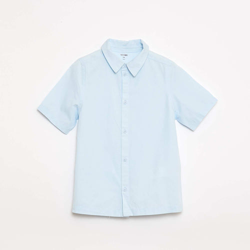 Chemise unie à manches courtes