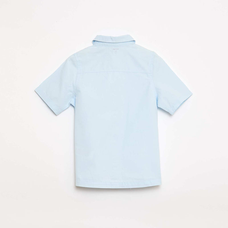 Chemise unie à manches courtes