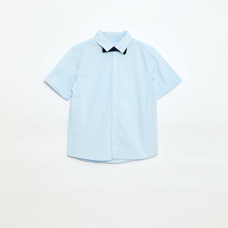 Chemise en popeline avec nœud papillon
