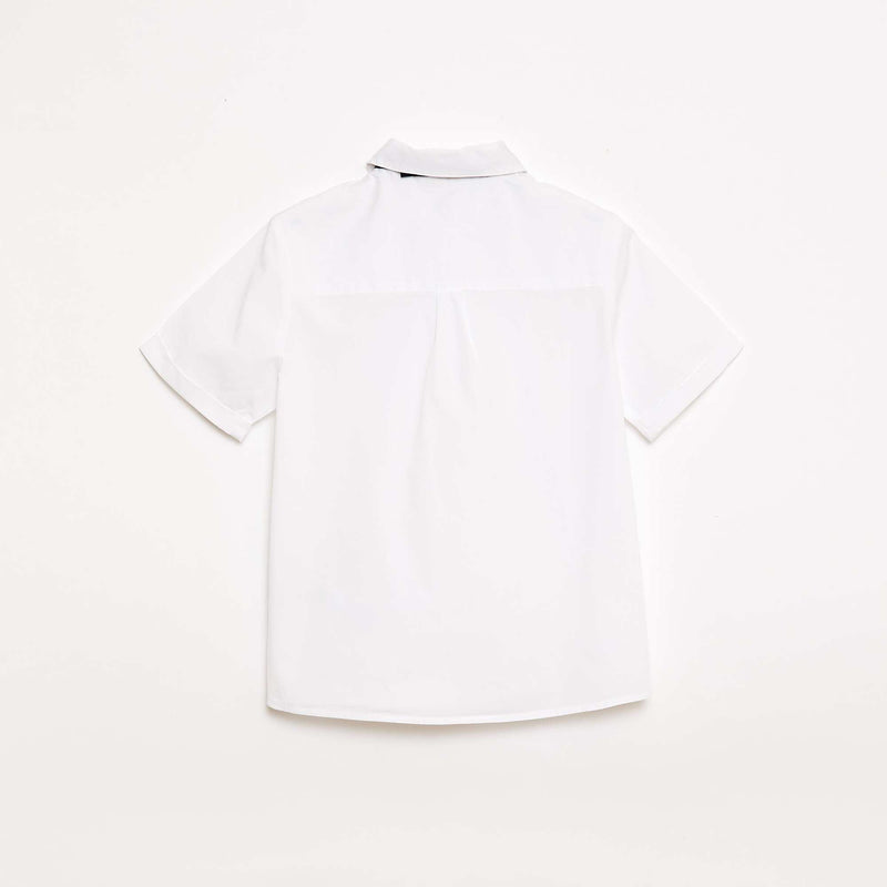 Chemise en popeline avec nœud papillon