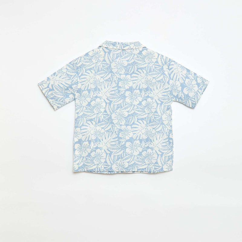Chemise regular manches courtes en coton
