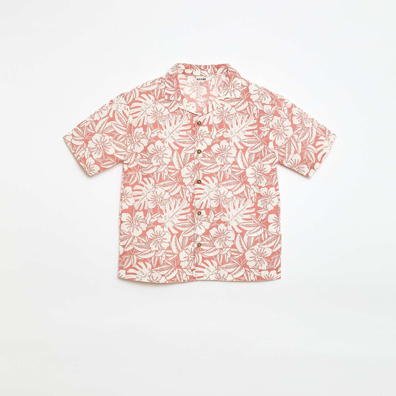 Chemise regular manches courtes en coton