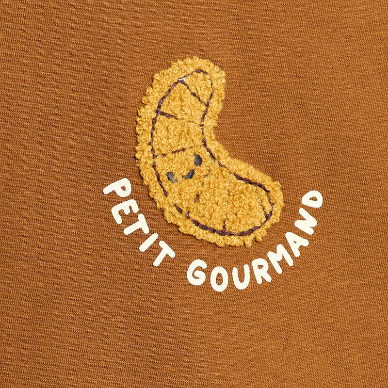 T-shirt en jersey manches courtes avec poche poitrine imprimé