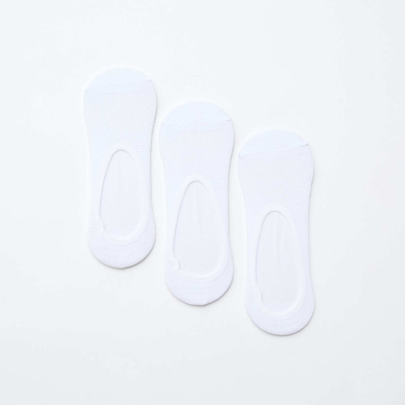 Lot de 3 ballerines protège-pieds Invisibles