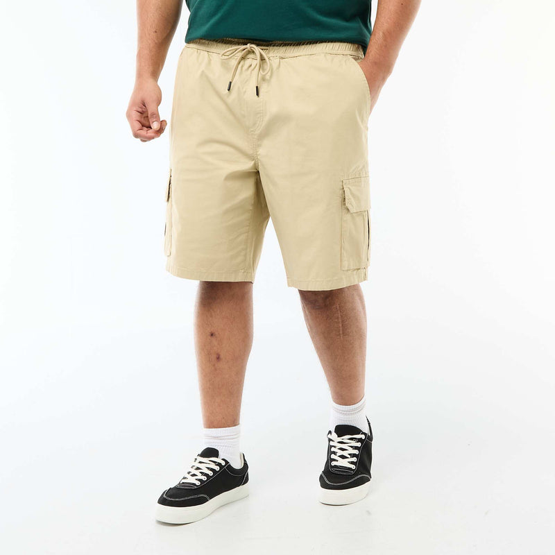 Bermuda en twill multipoches