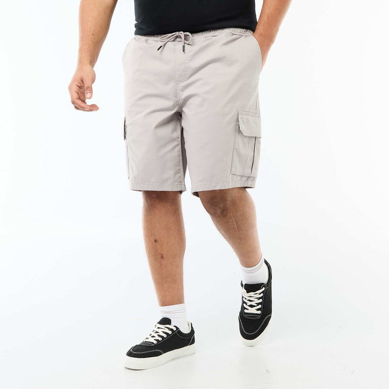 Bermuda en twill multipoches