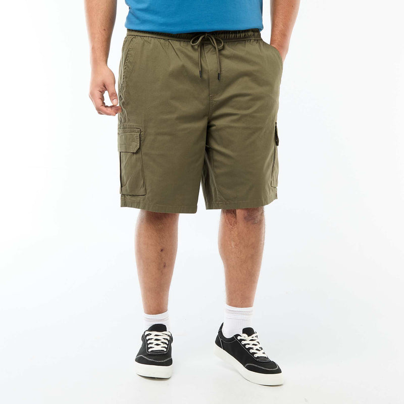 Bermuda en twill multipoches
