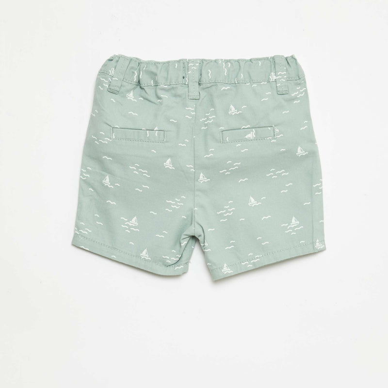Short chino avec taille ajustable